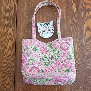 Vera Bradley purse, retired petal pink floral pattern